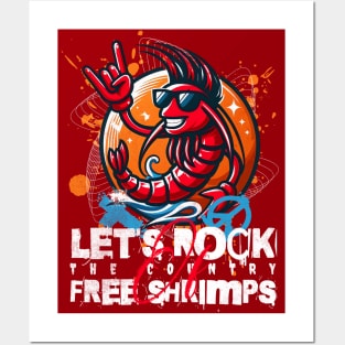 Let's Rock Shrimp Posters and Art